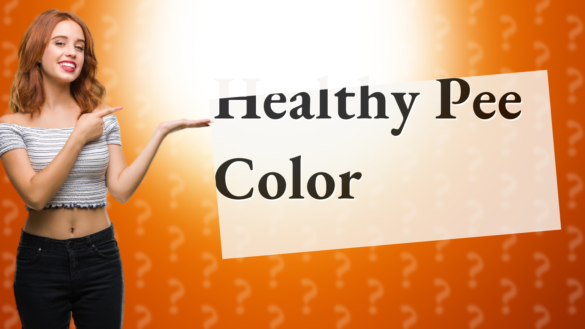 Healthy Pee Color