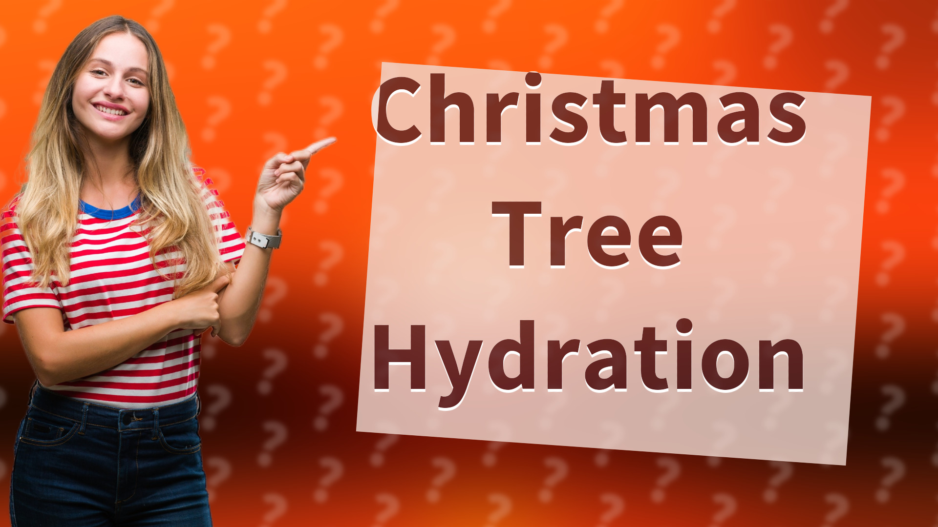 Christmas Tree Hydration