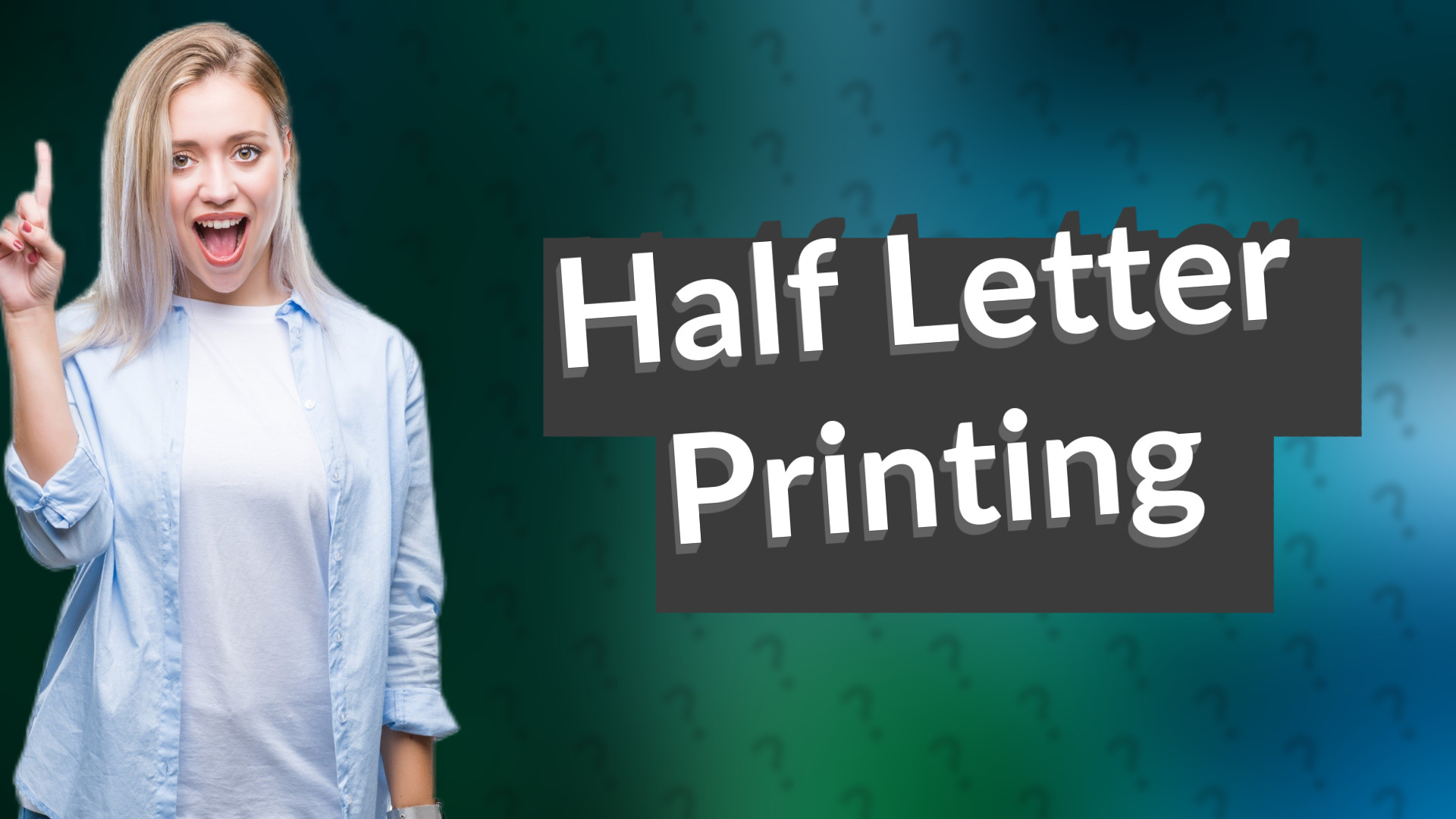 Half Letter Printing