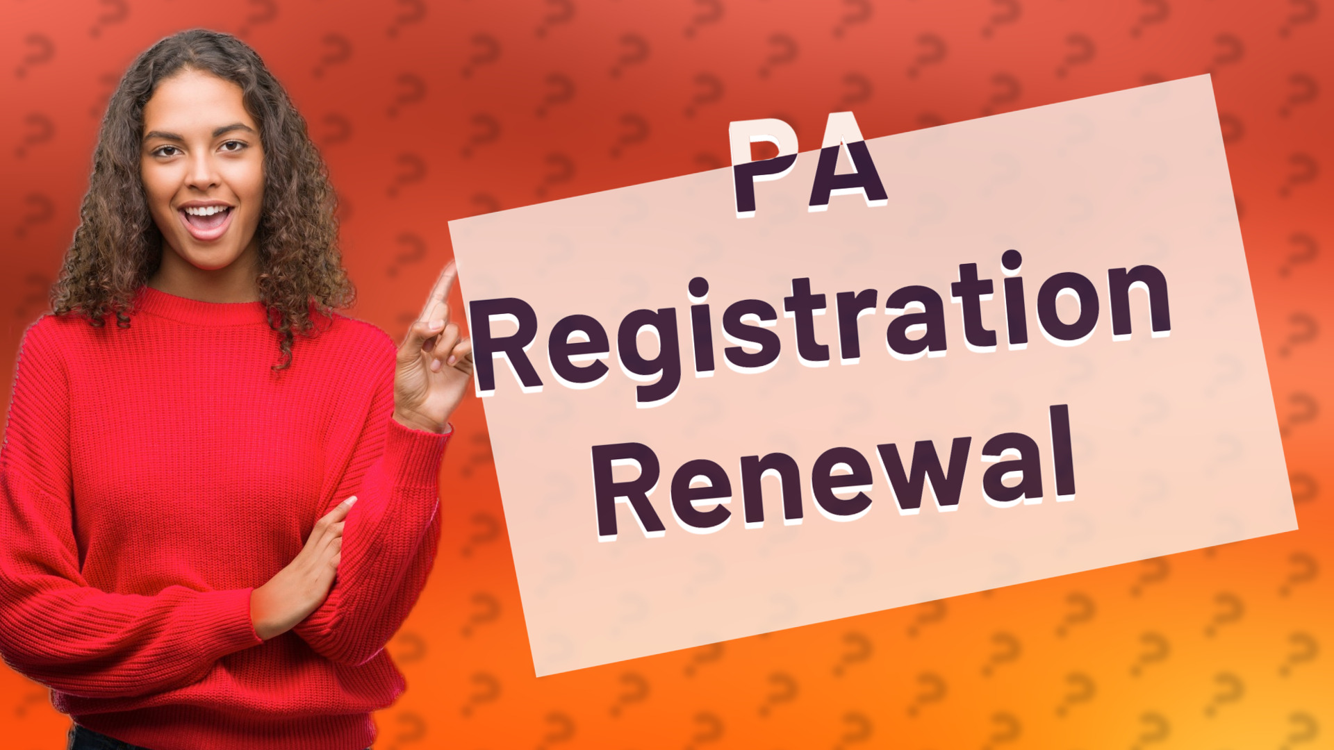 PA Registration Renewal