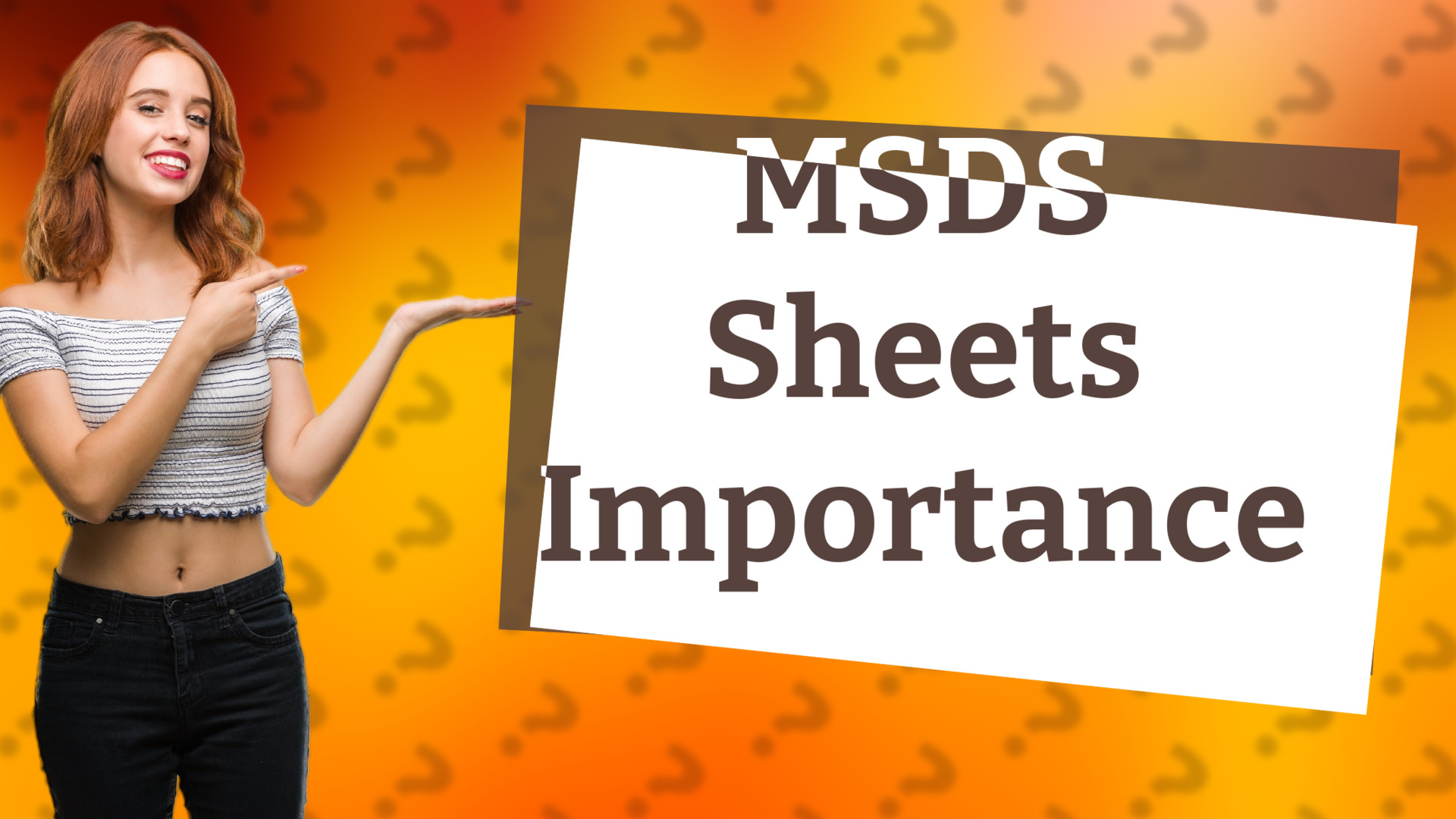 MSDS Sheets Importance