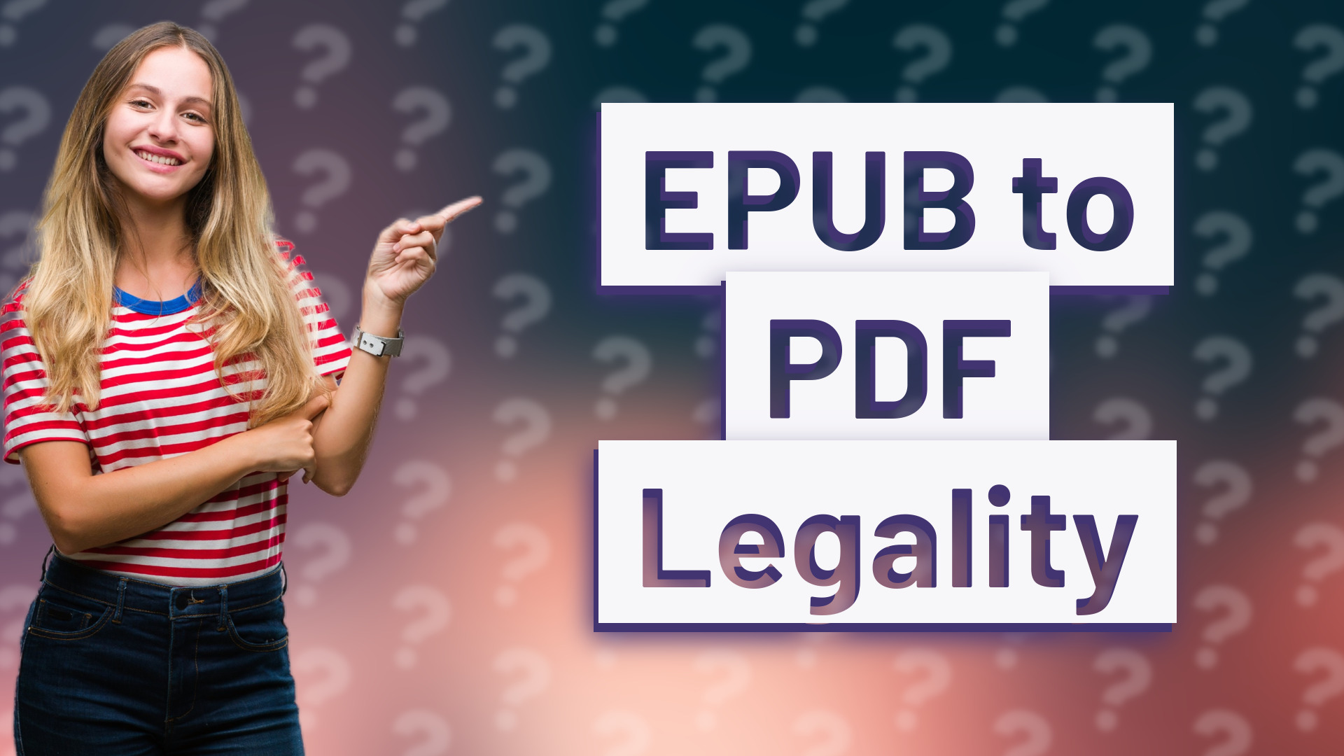 EPUB to PDF Legality