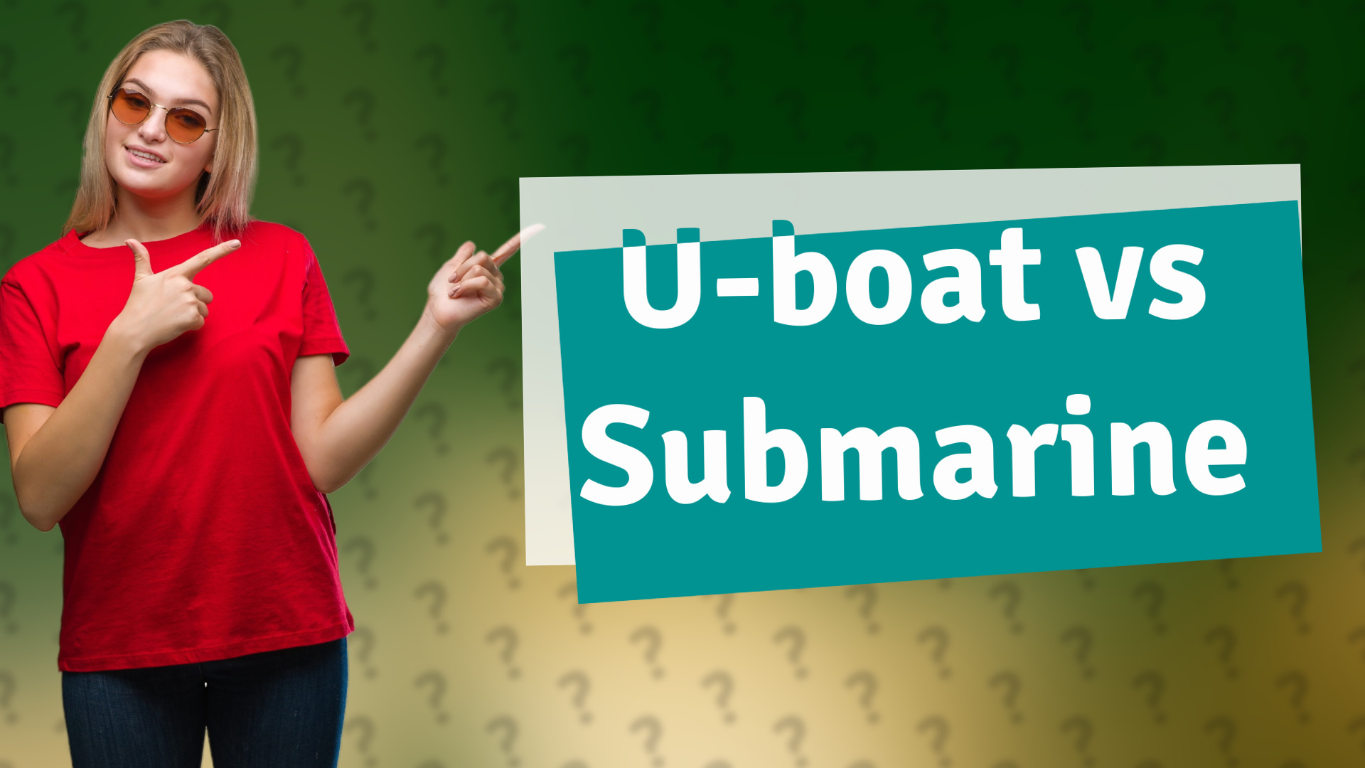 U-boat vs Submarine