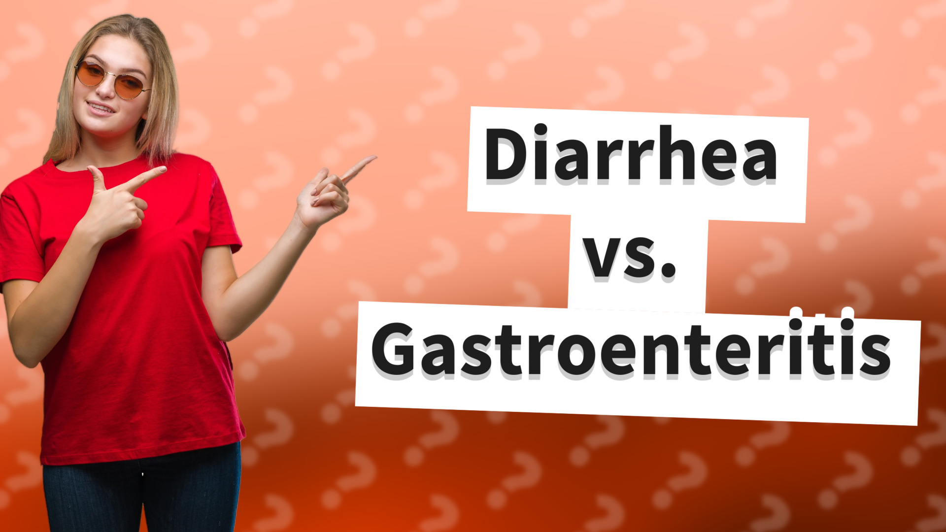 Diarrhea vs. Gastroenteritis