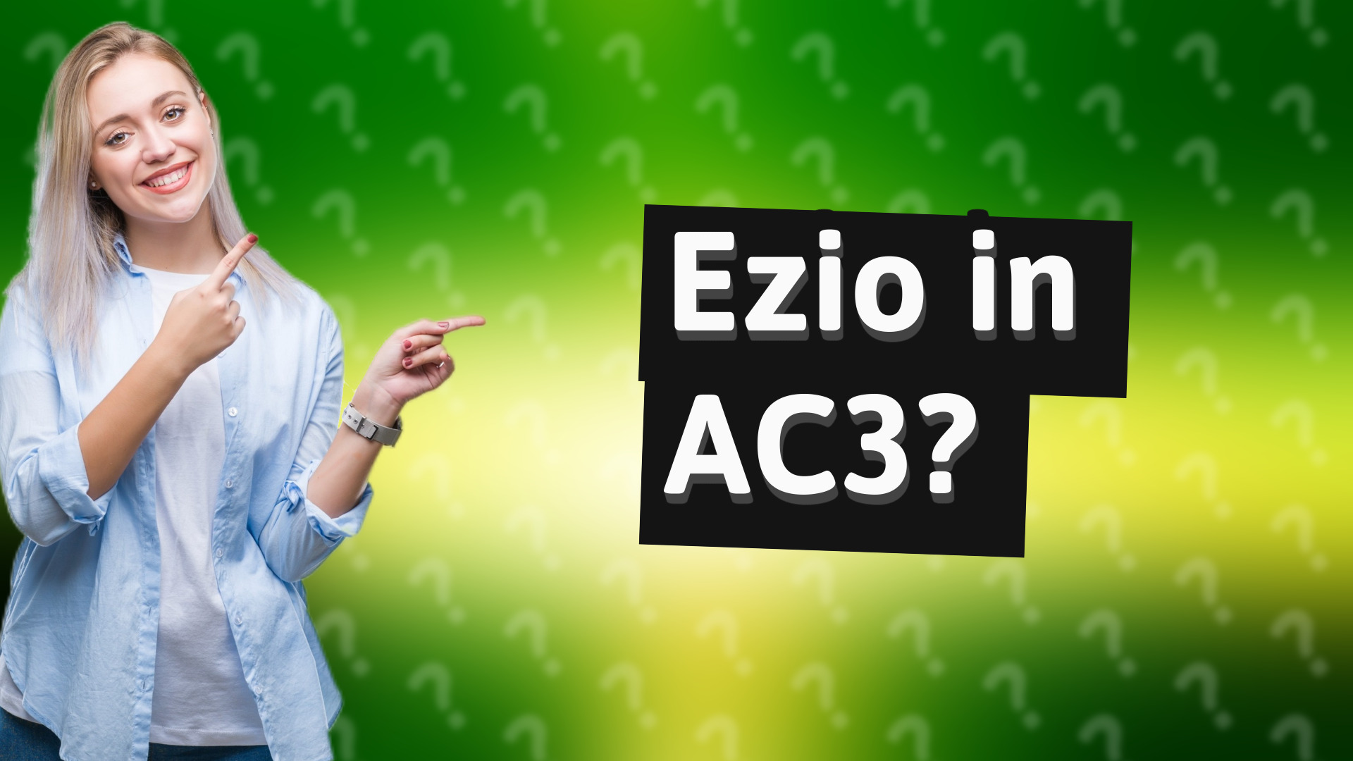 Ezio in AC3?