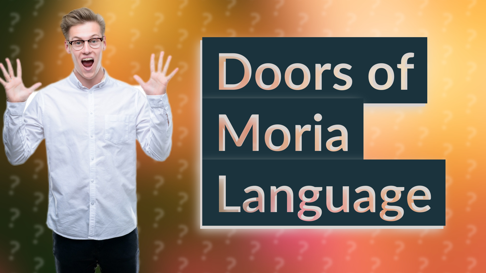 Doors of Moria Language