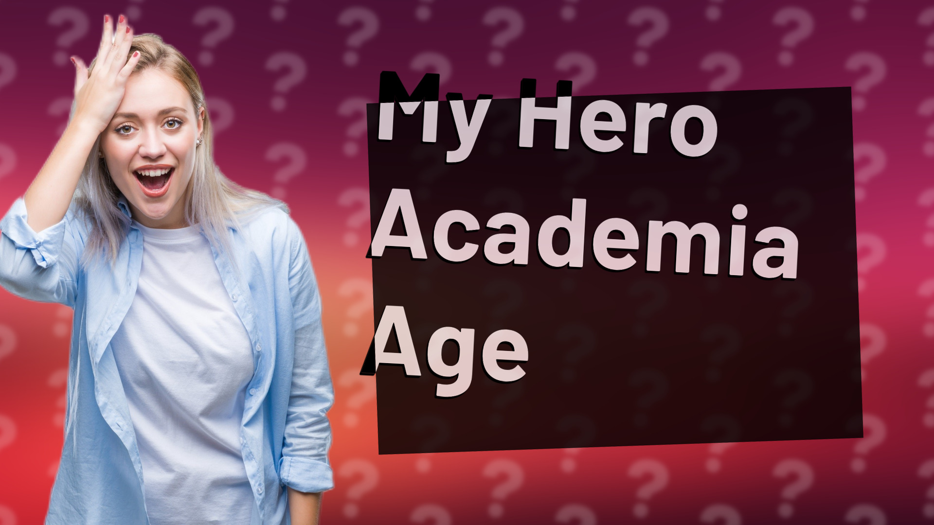 My Hero Academia Age