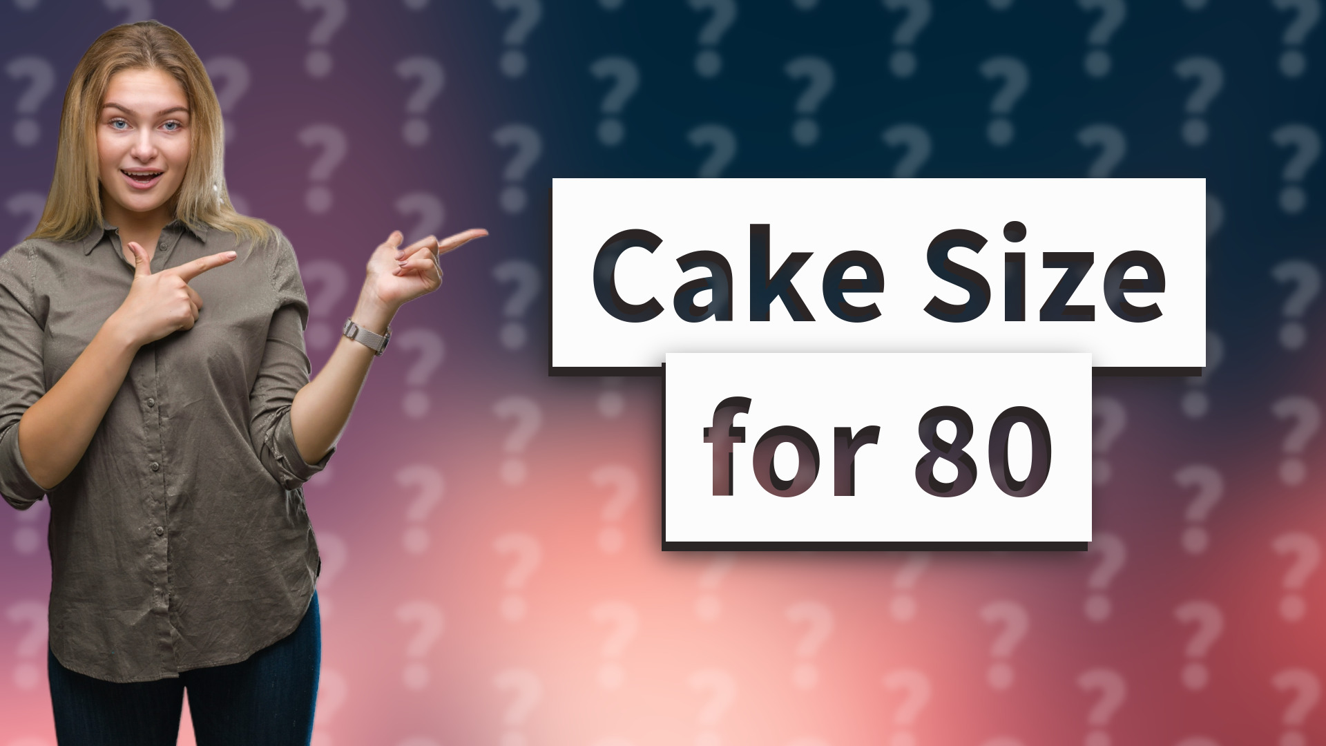 Cake Size for 80