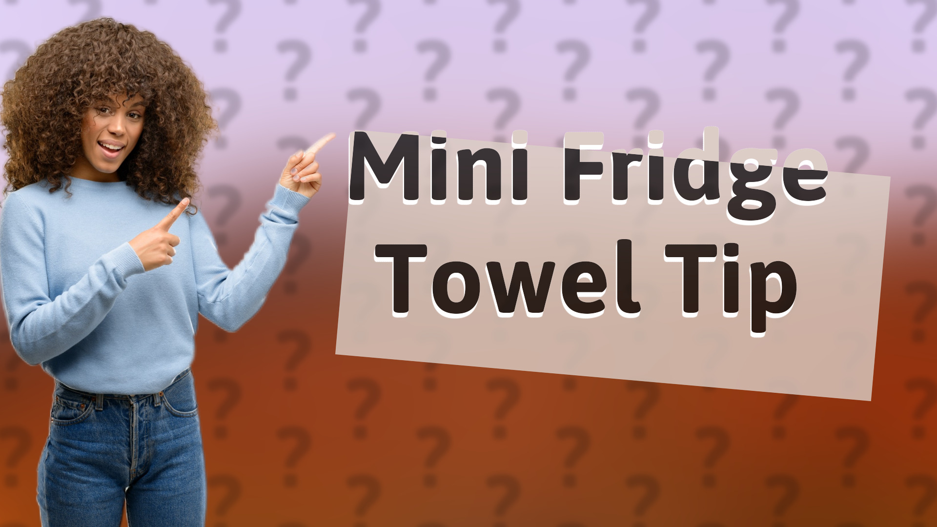 Mini Fridge Towel Tip