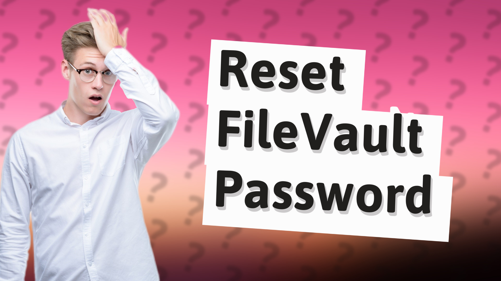 Reset FileVault Password