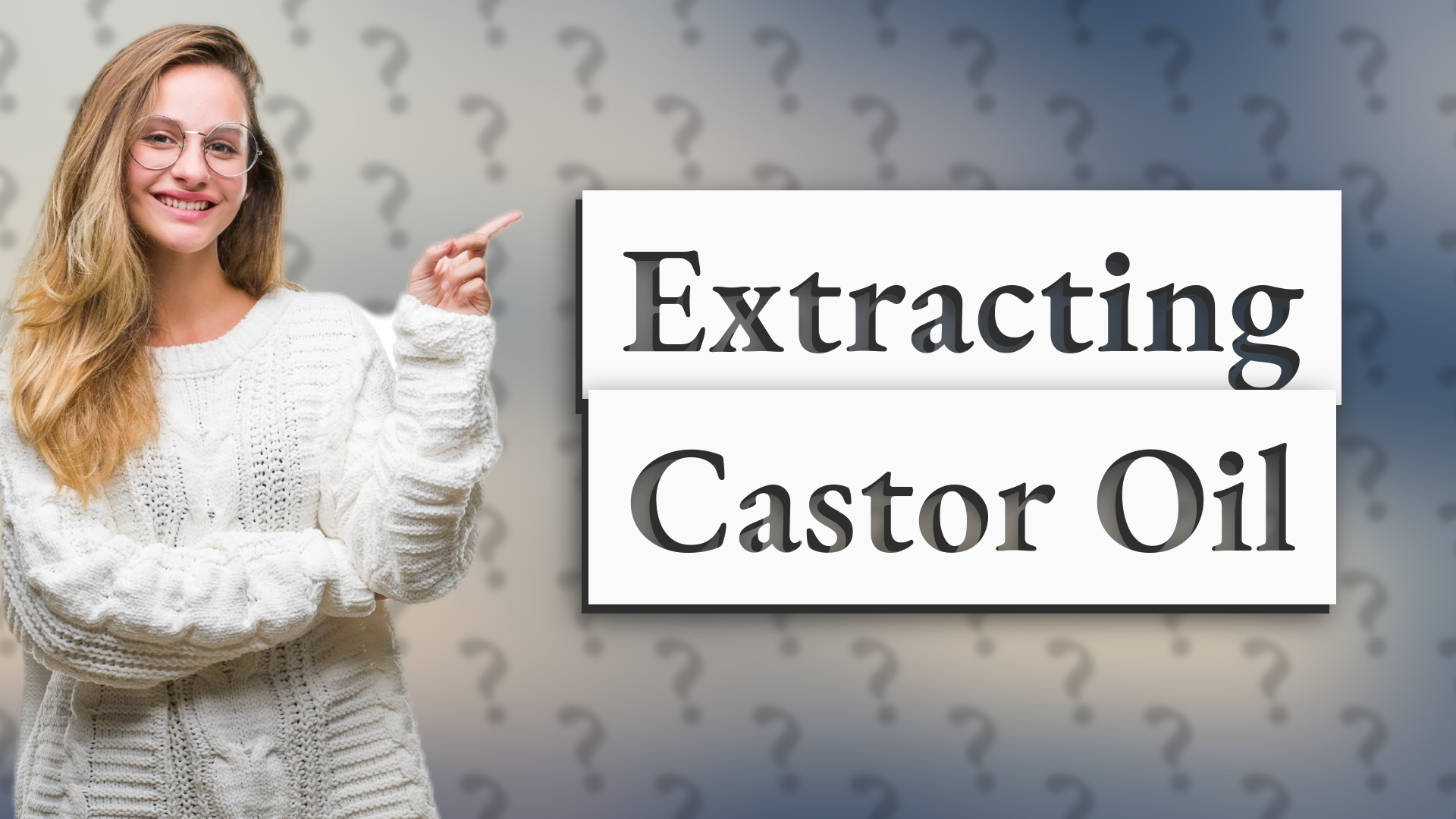 Extracting Castor Oil