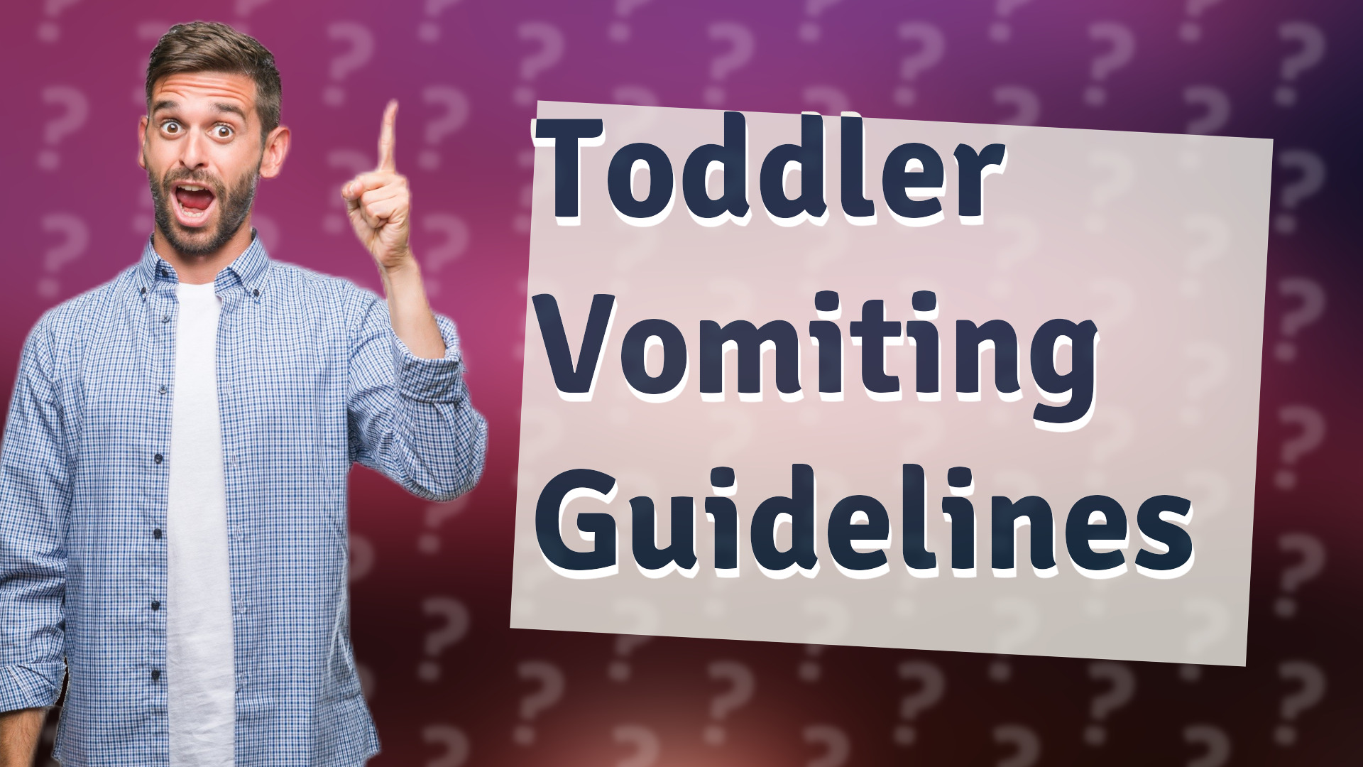 Toddler Vomiting Guidelines