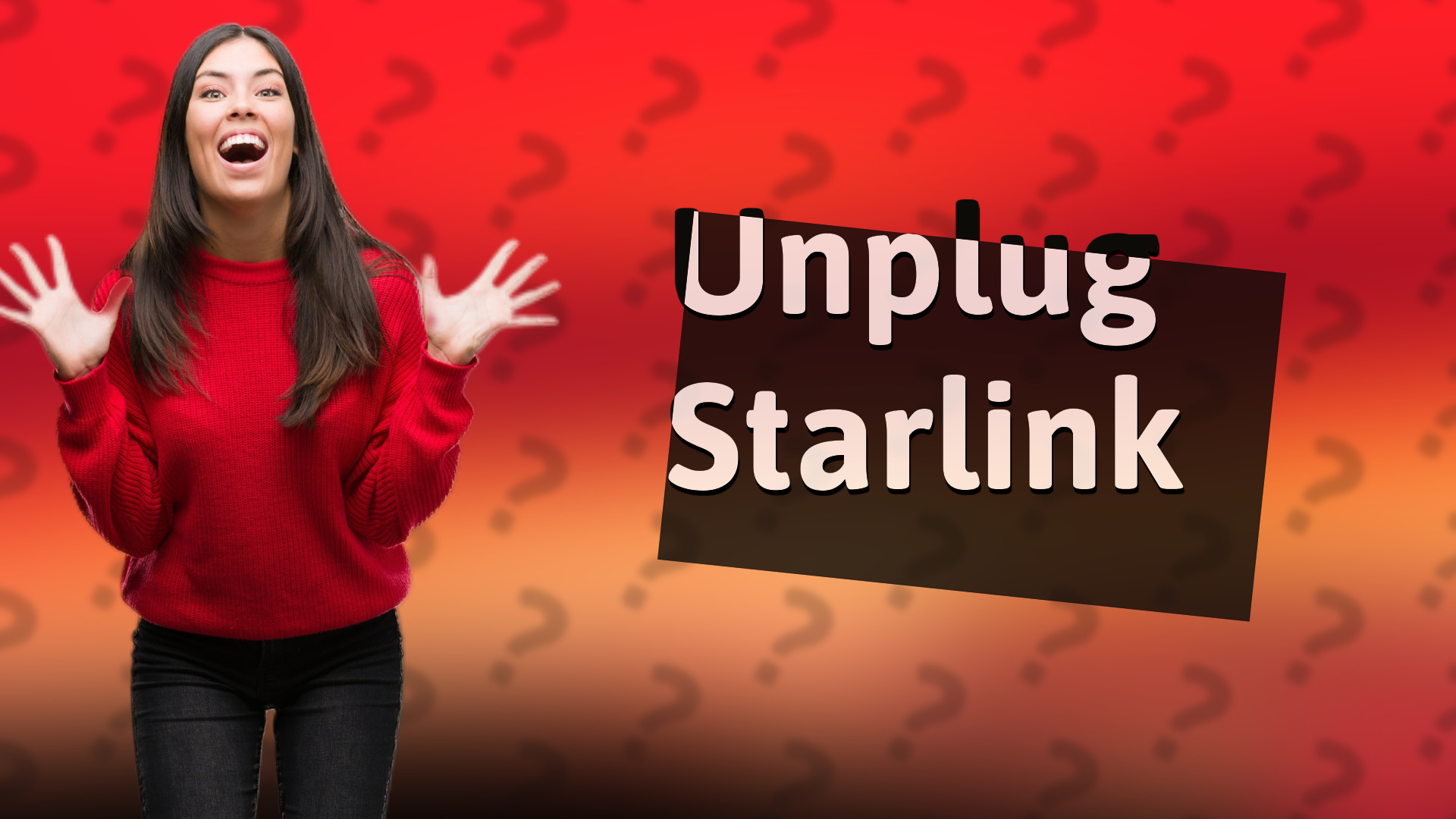 Unplug Starlink