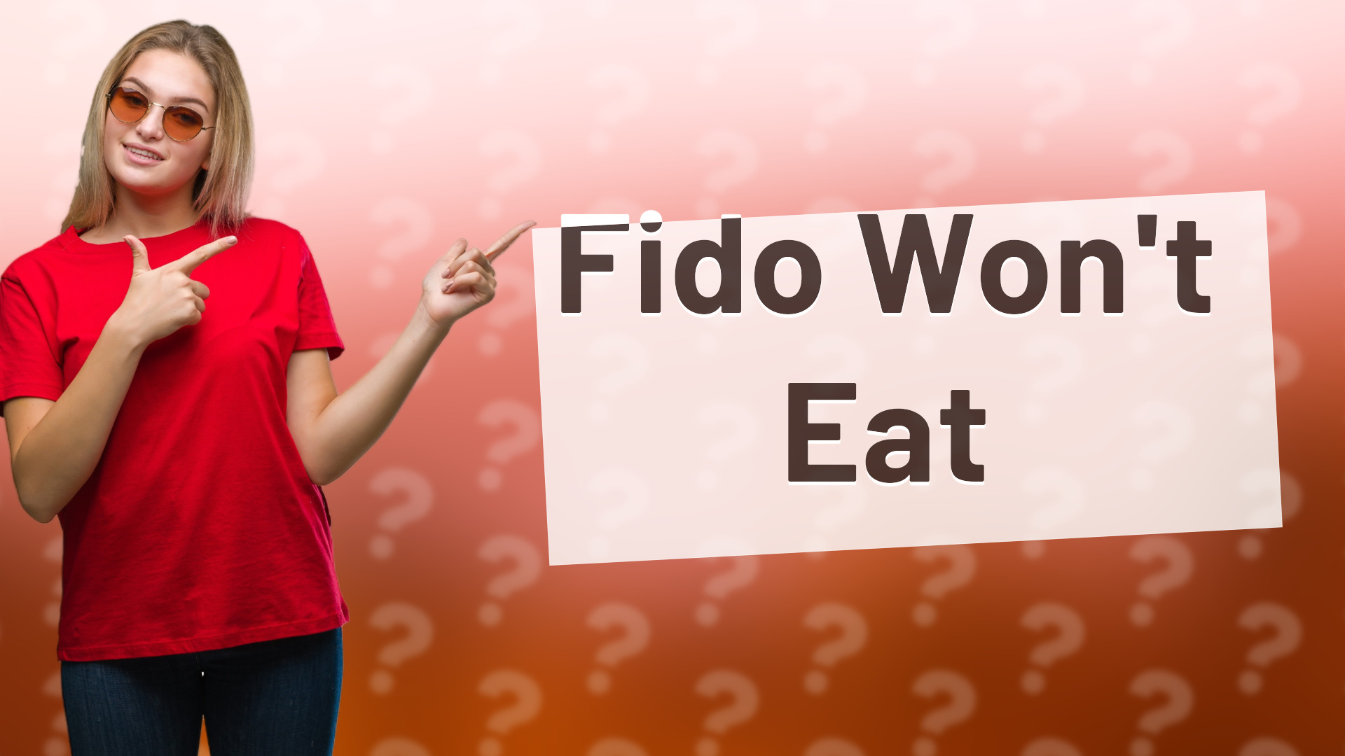 Fido Won't Eat