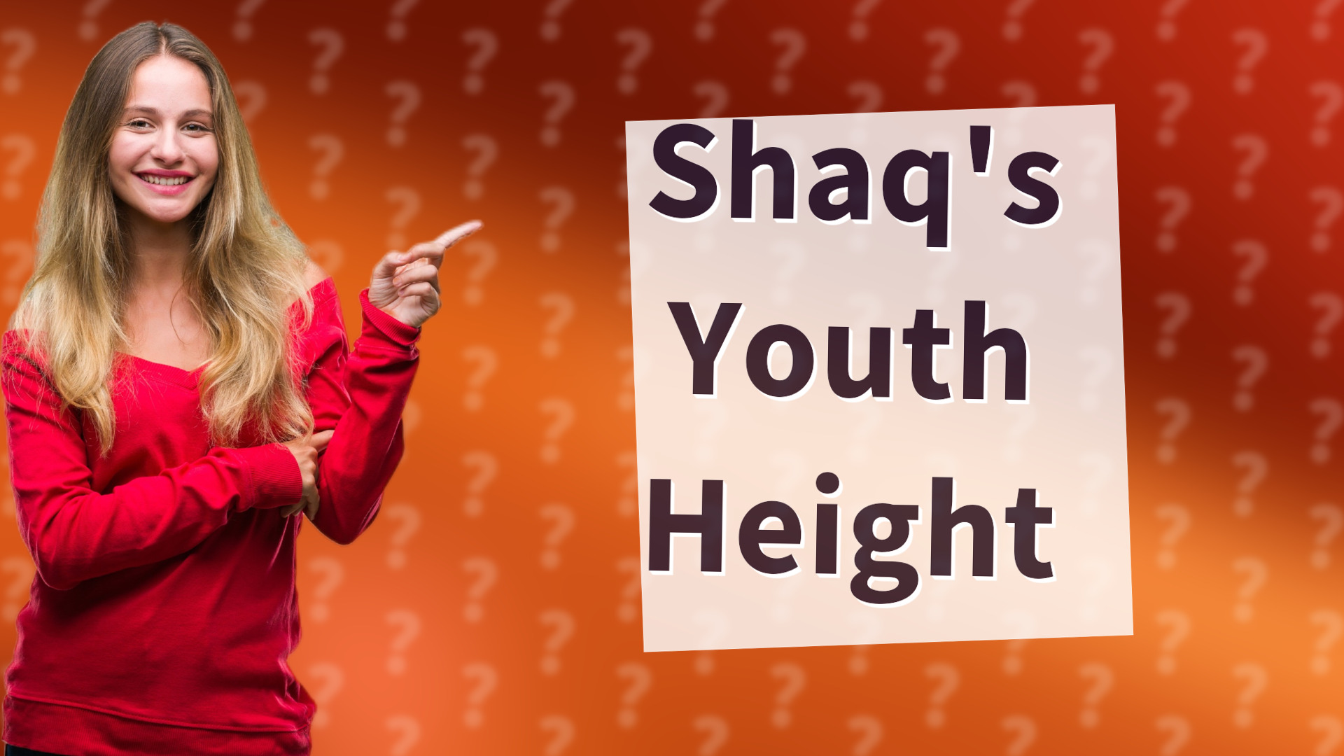 Shaq's Youth Height