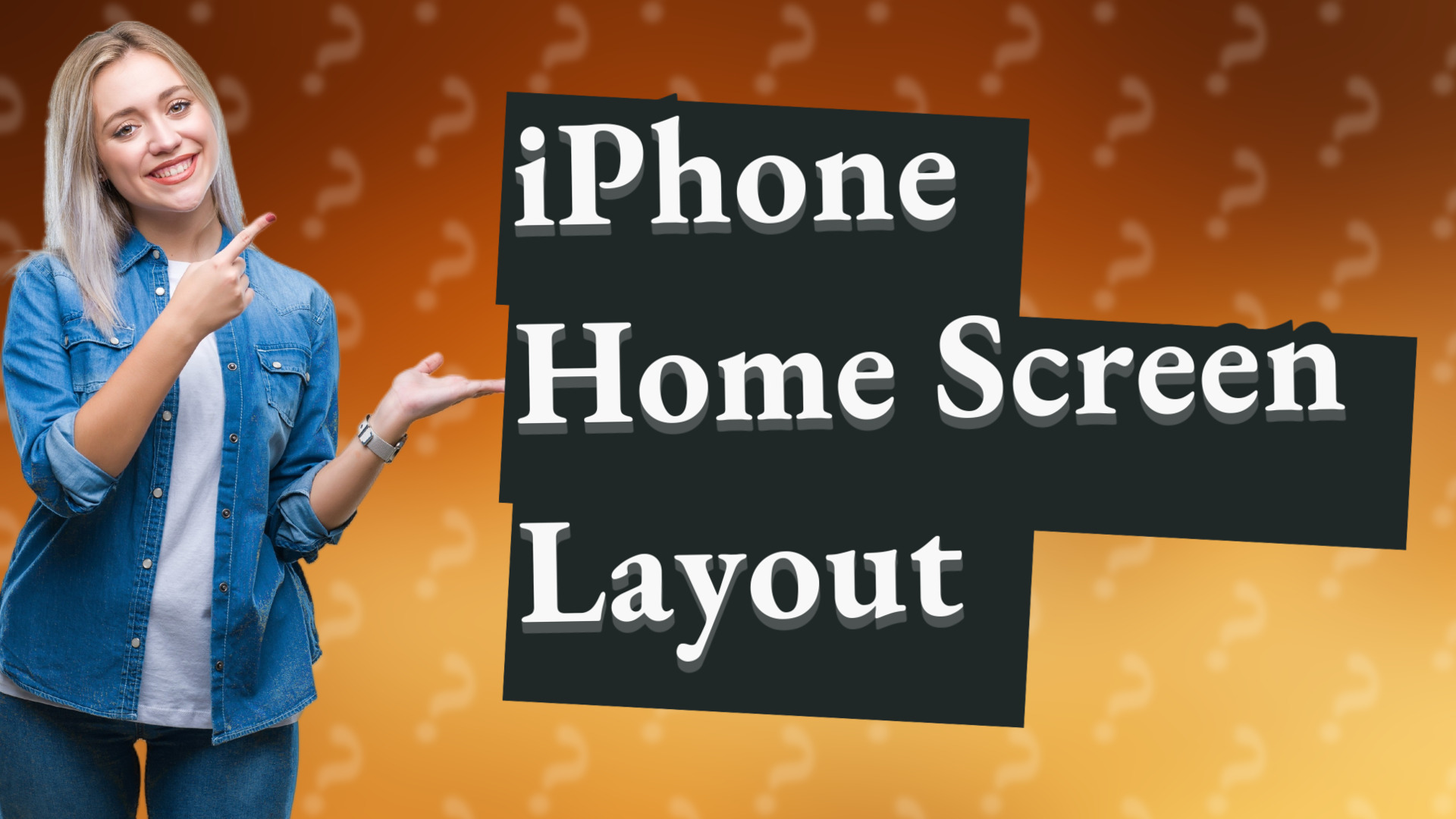 iPhone Home Screen Layout