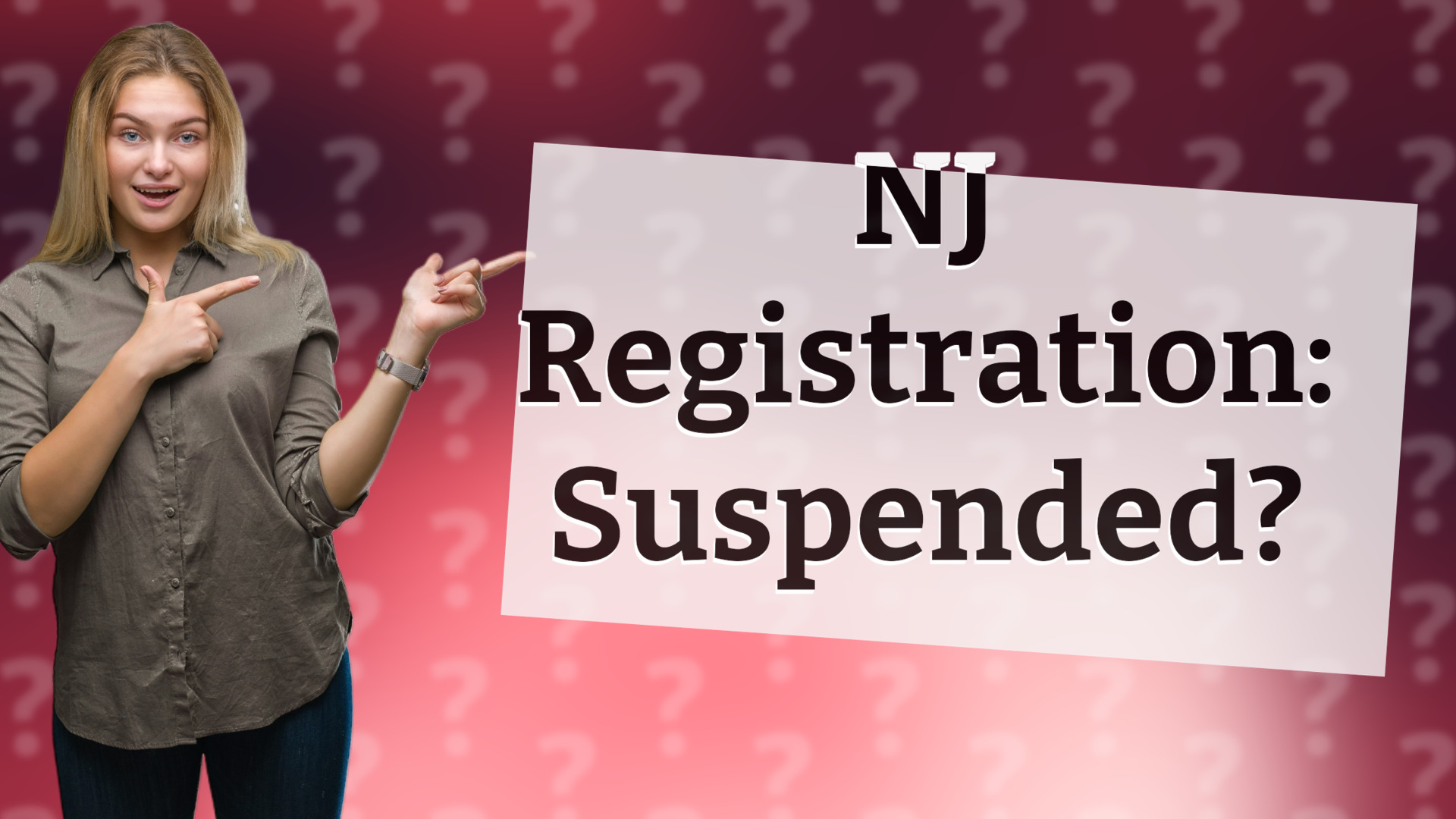 NJ Registration: Suspended?