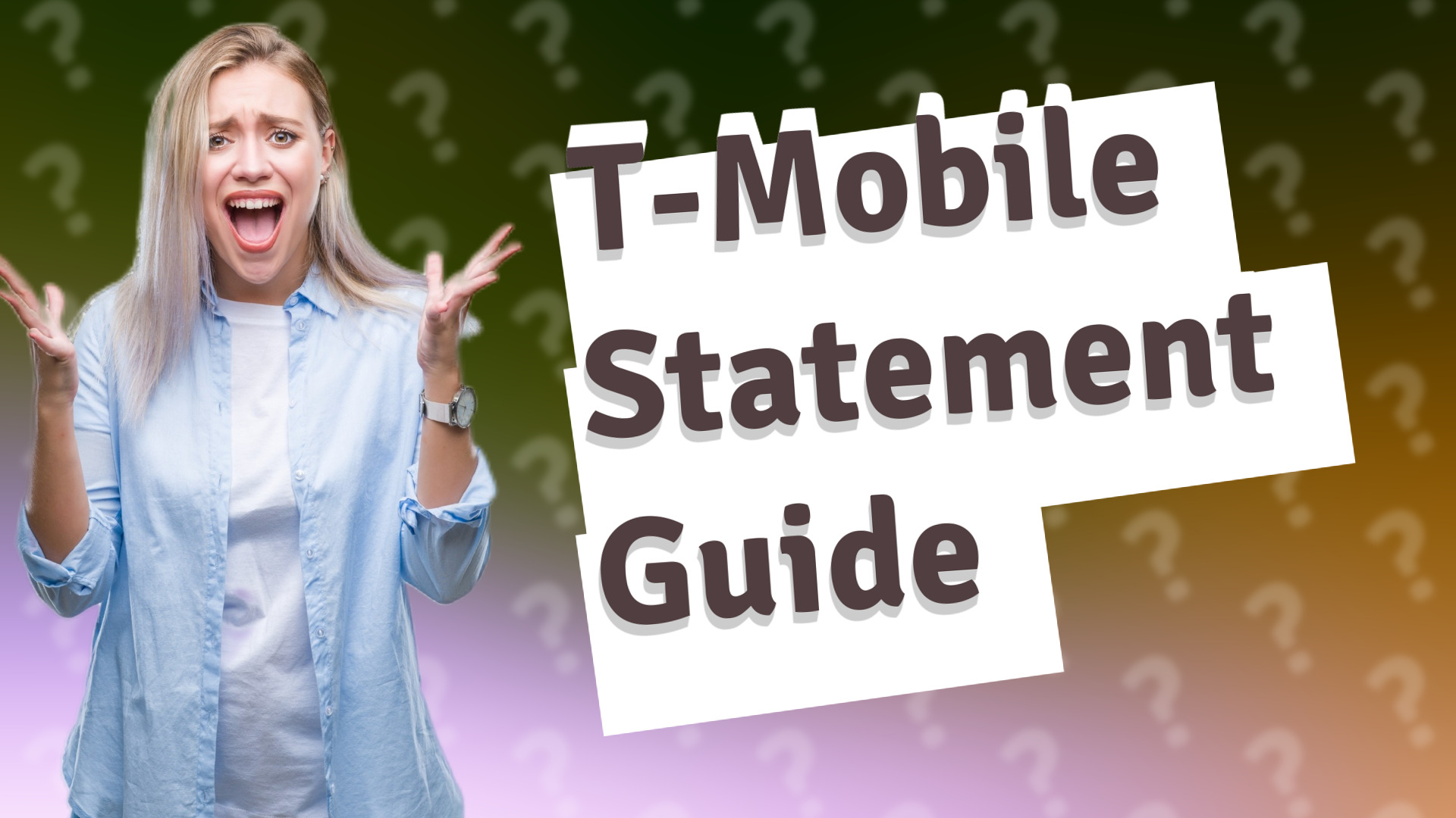 T-Mobile Statement Guide
