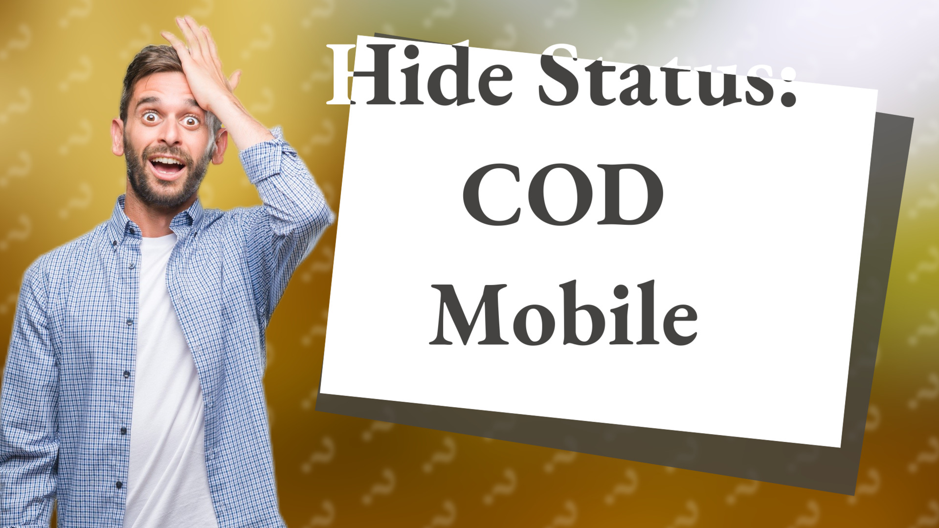 Hide Status: COD Mobile