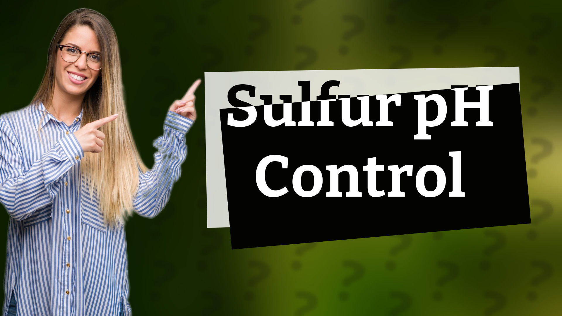 Sulfur pH Control