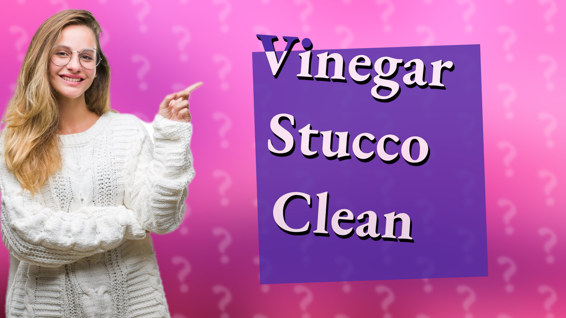 Vinegar Stucco Clean