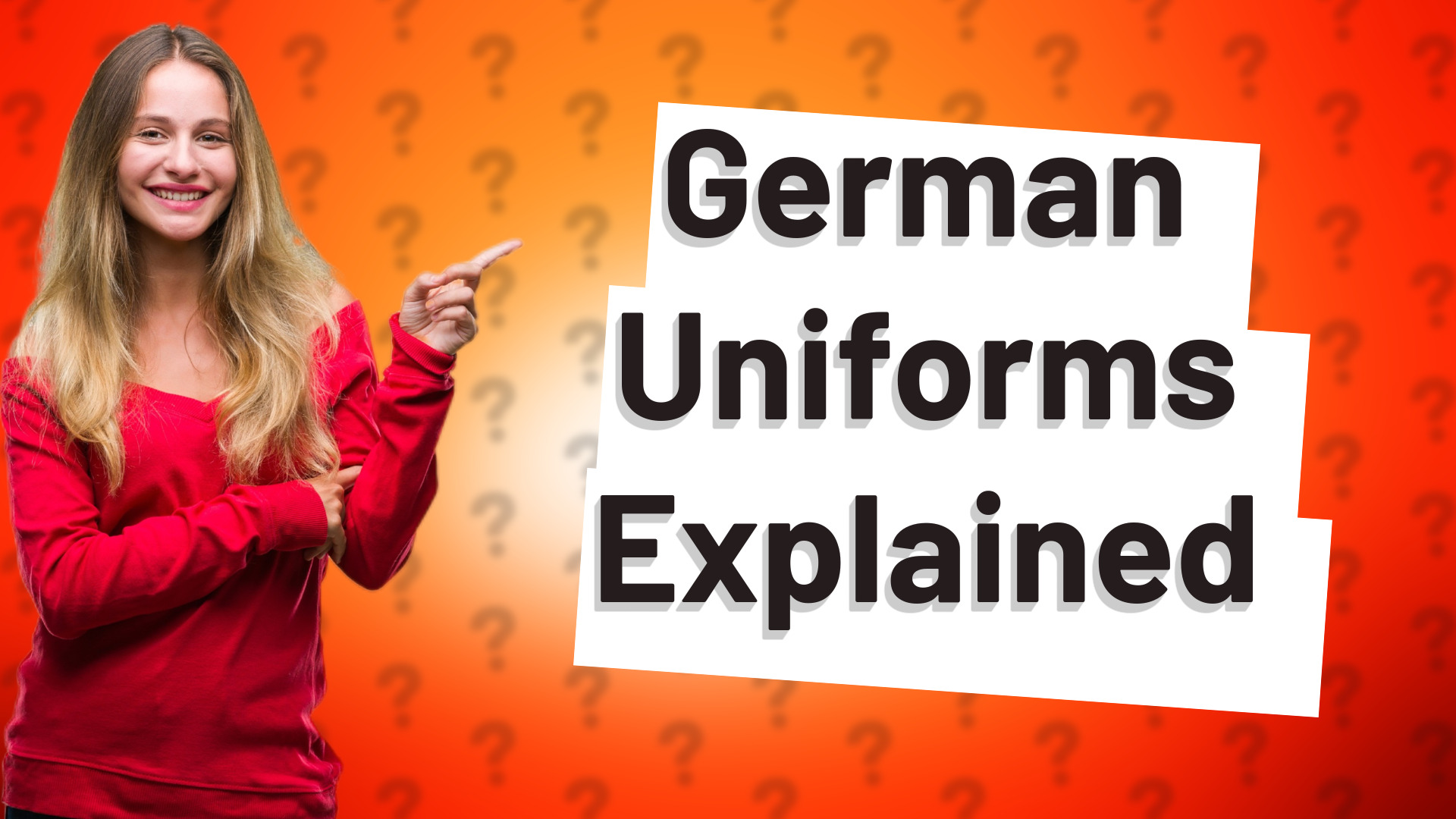 German Uniforms Explained