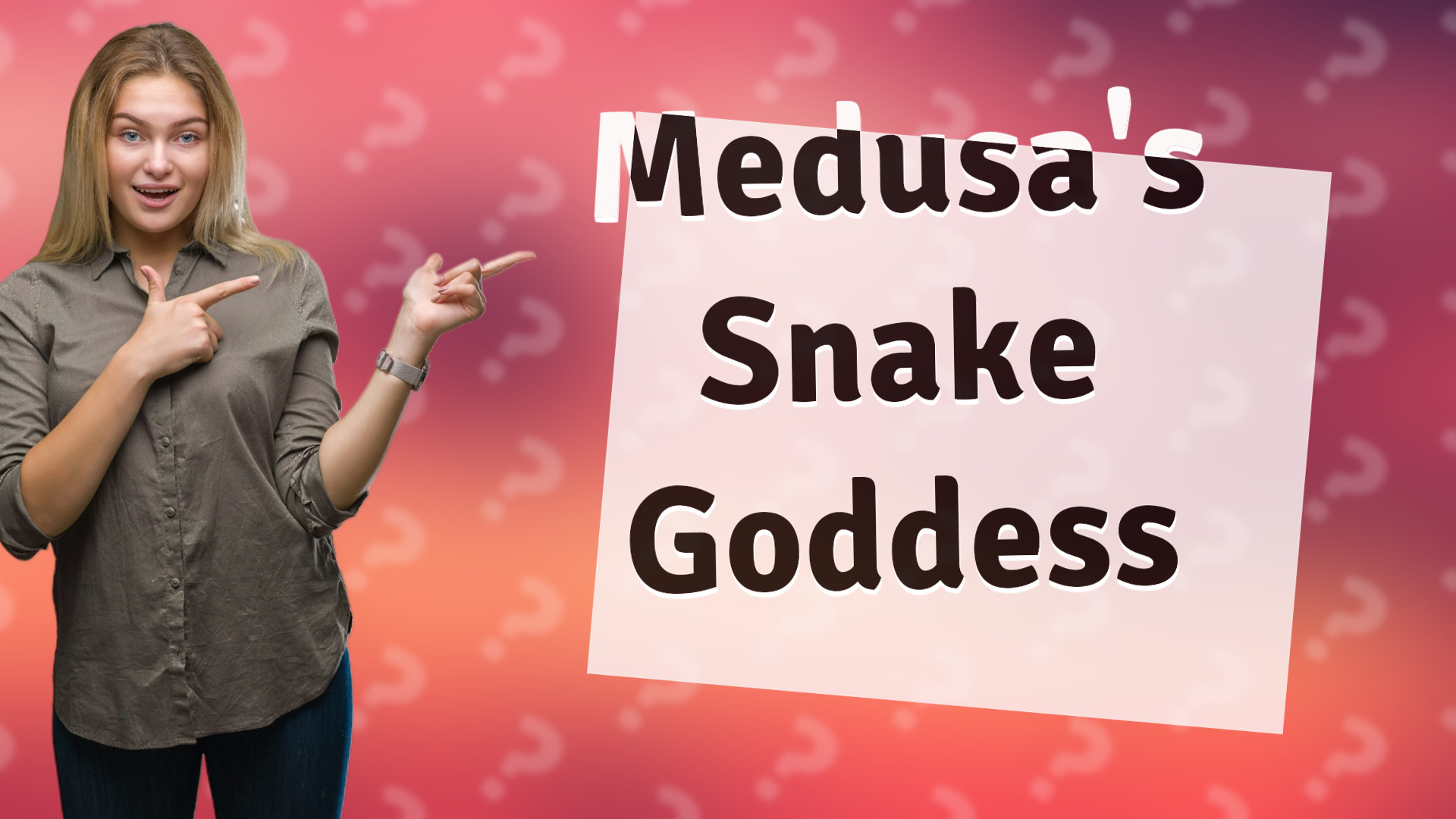 Medusa's Snake Goddess