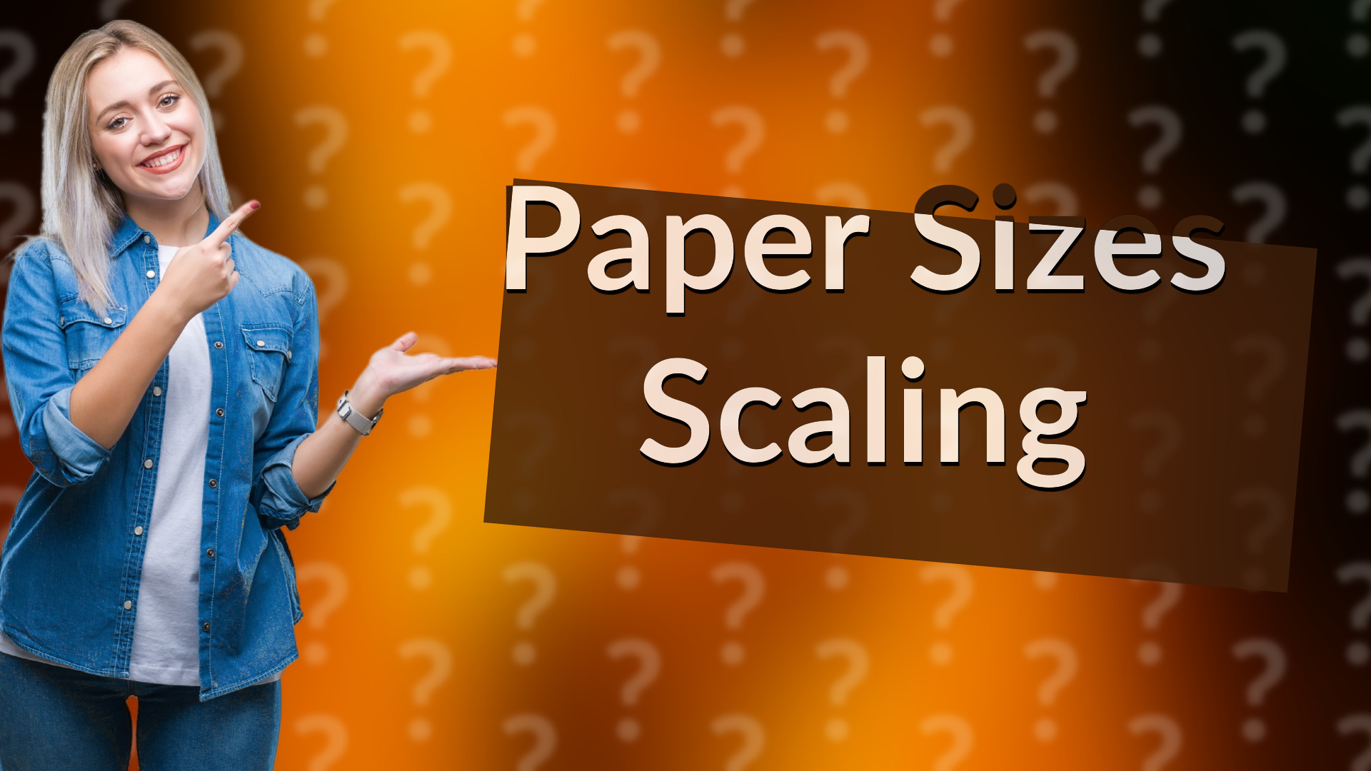 Paper Sizes Scaling