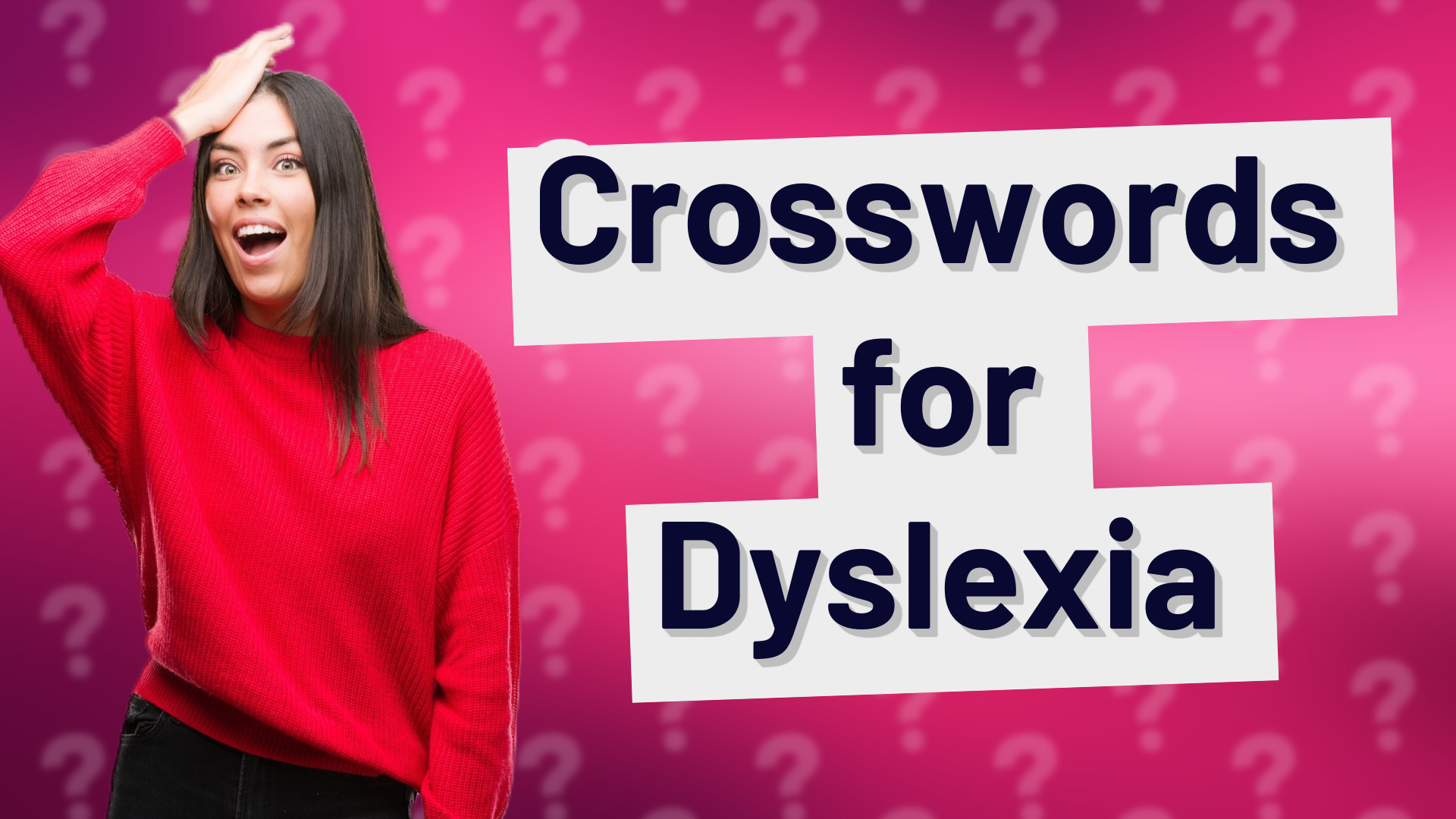 Crosswords for Dyslexia