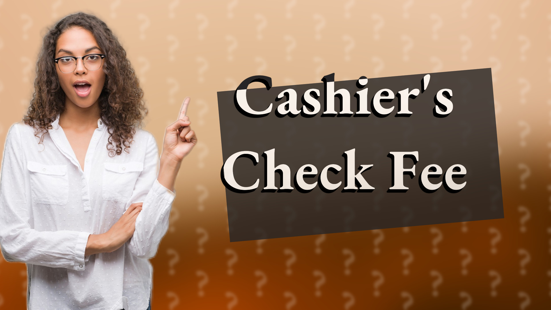 Cashier's Check Fee