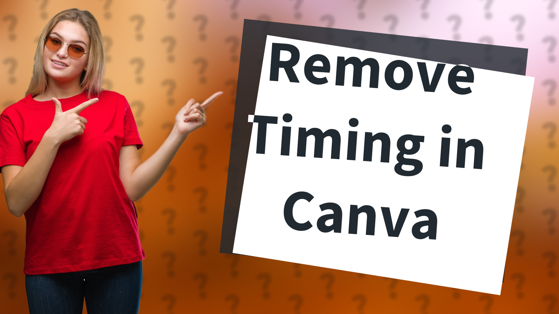 Remove Timing in Canva