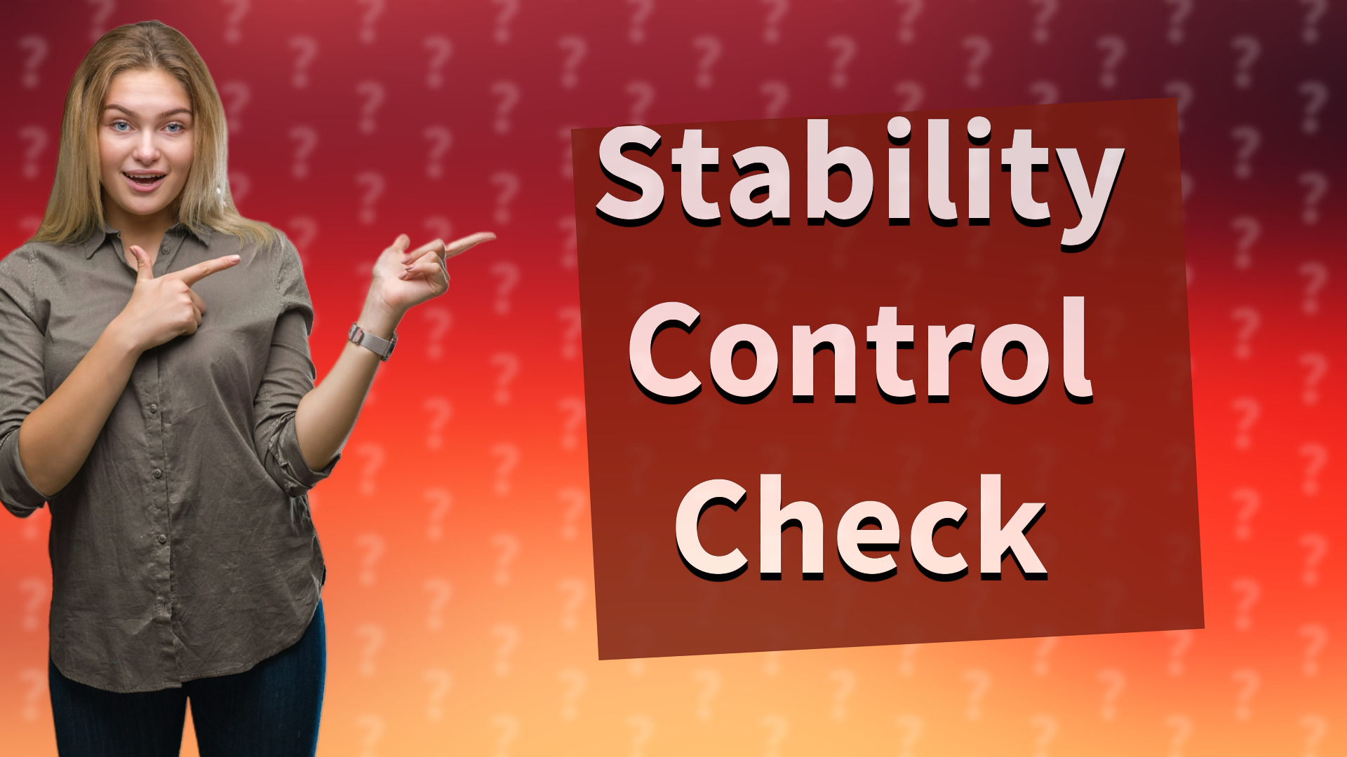 Stability Control Check