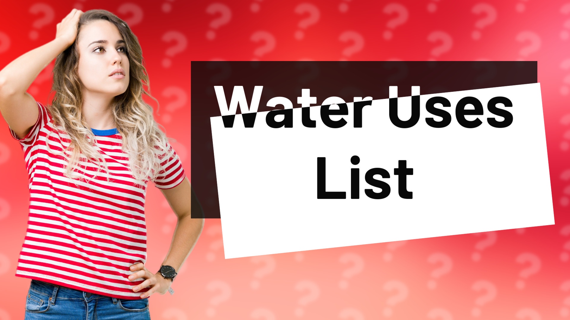 Water Uses List