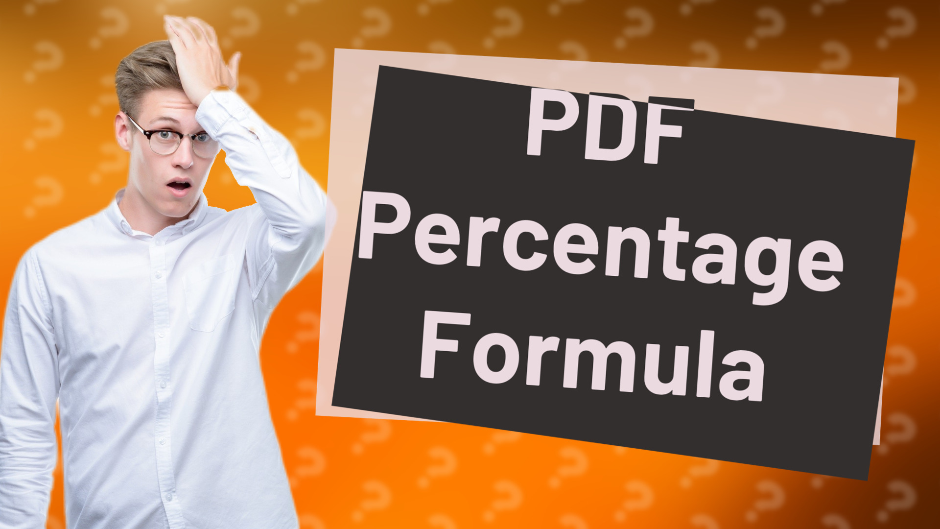 PDF Percentage Formula