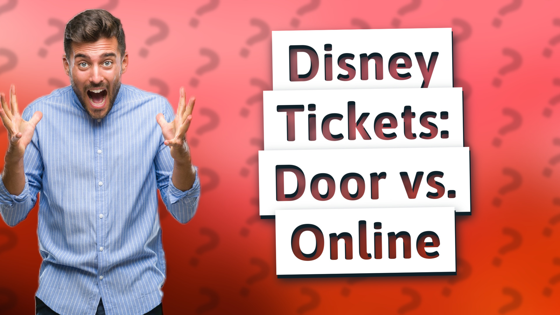 Disney Tickets: Door vs. Online