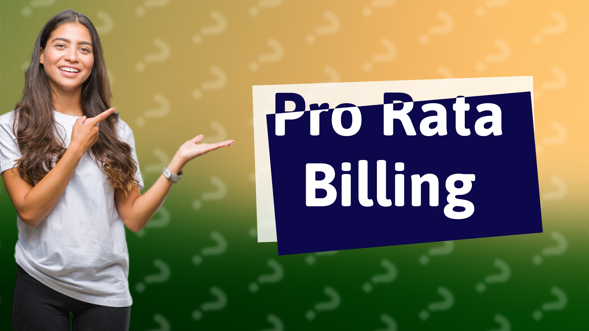 Pro Rata Billing