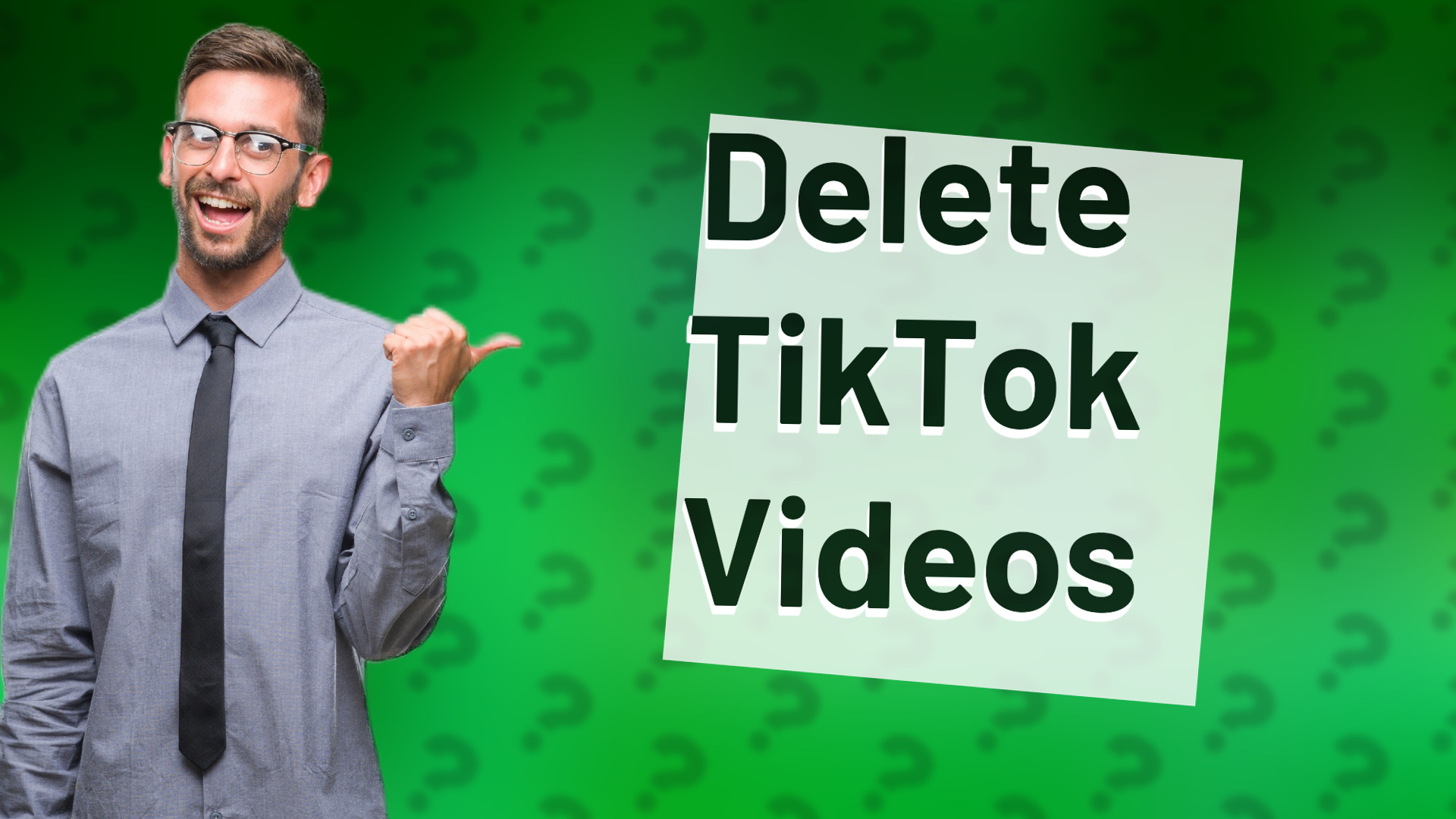 Delete TikTok Videos