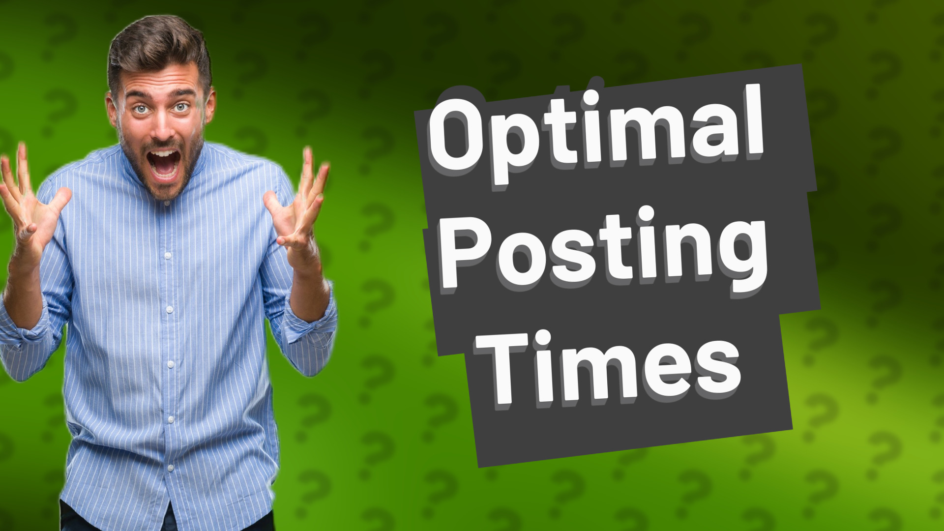 Optimal Posting Times