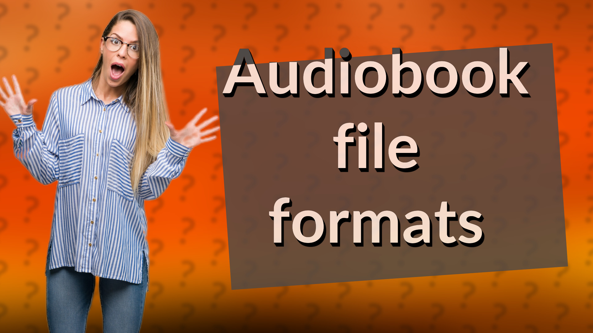 Audiobook file formats
