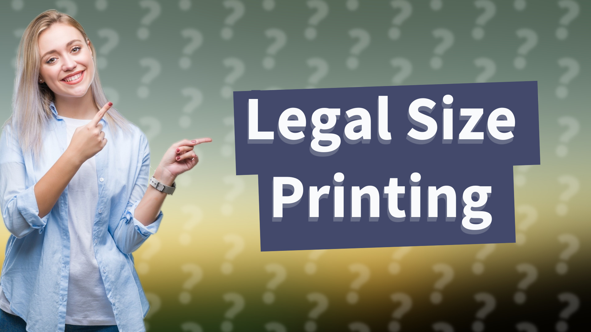 Legal Size Printing