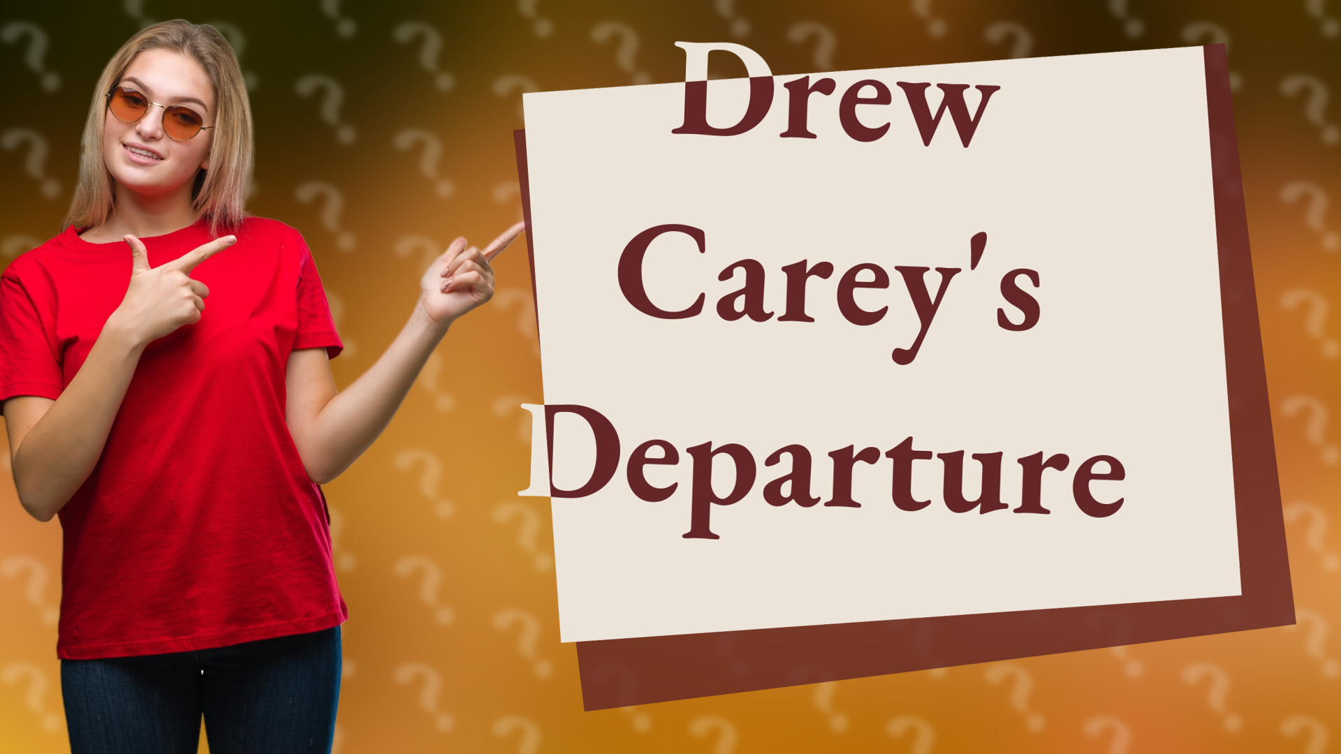 Drew Carey's Departure