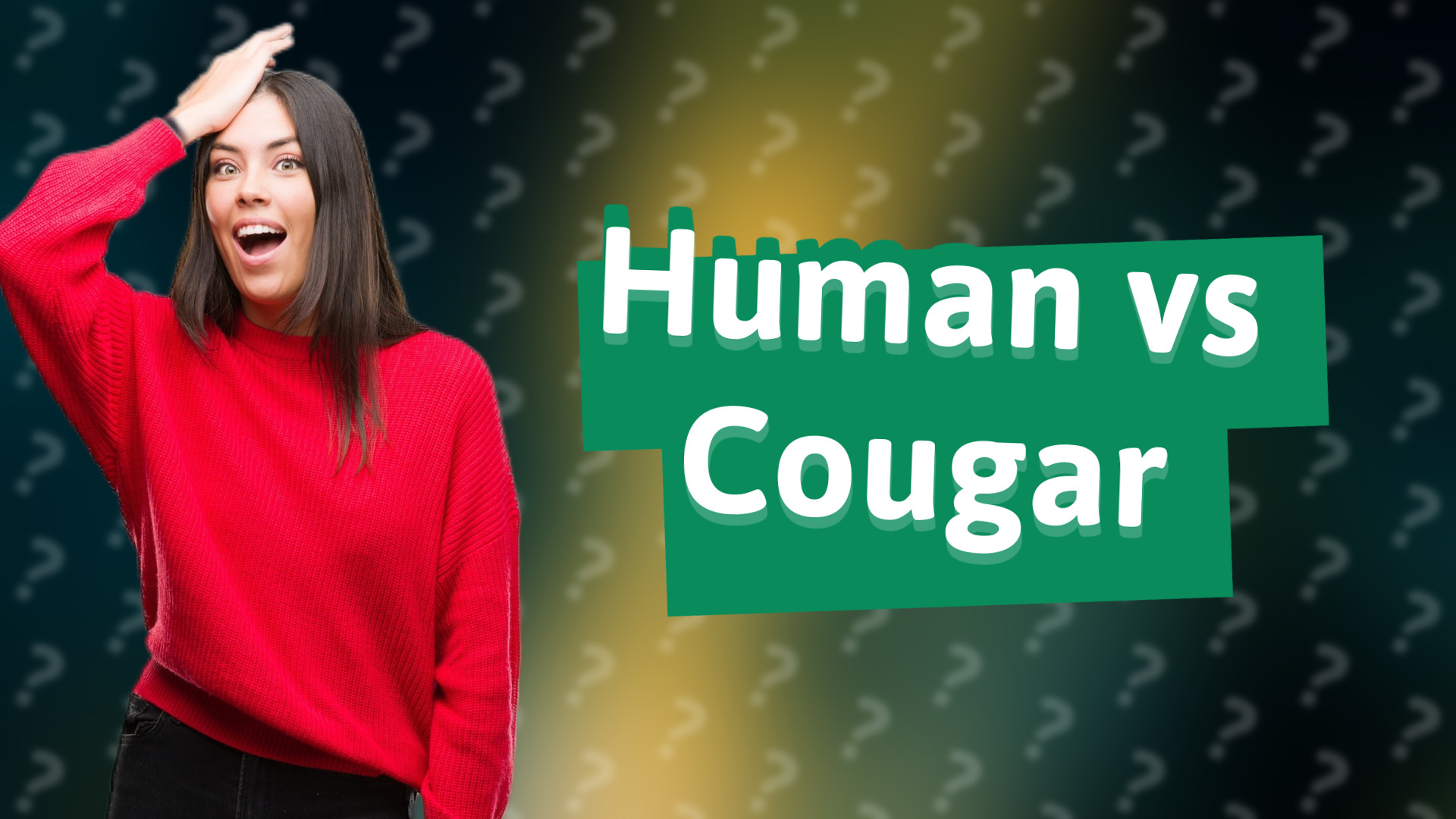 Human vs Cougar