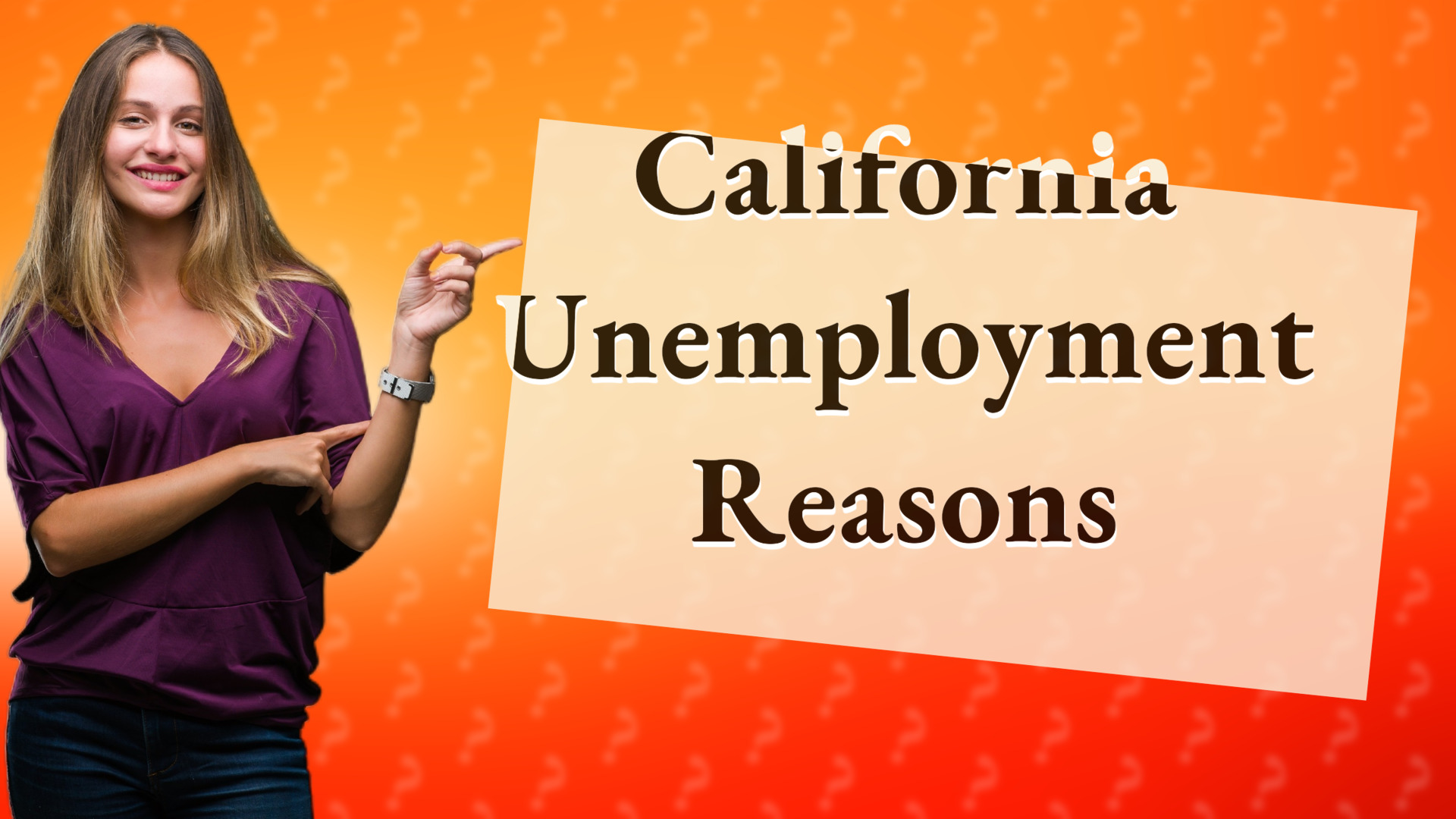 California Unemployment Reasons