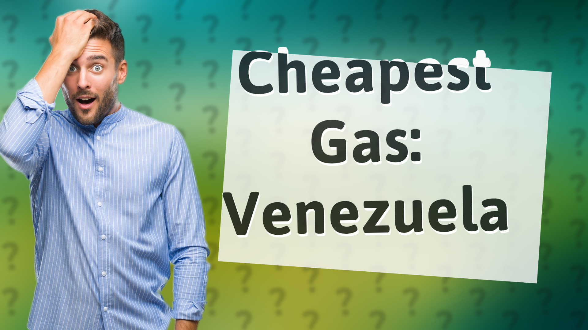 Cheapest Gas: Venezuela