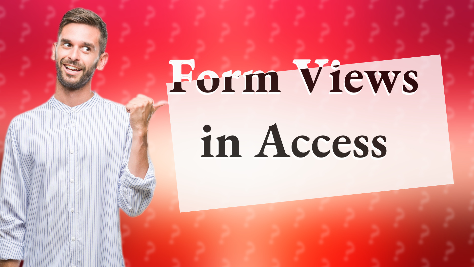 Form Views in Access