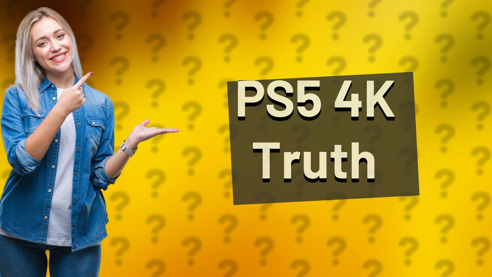 PS5 4K Truth