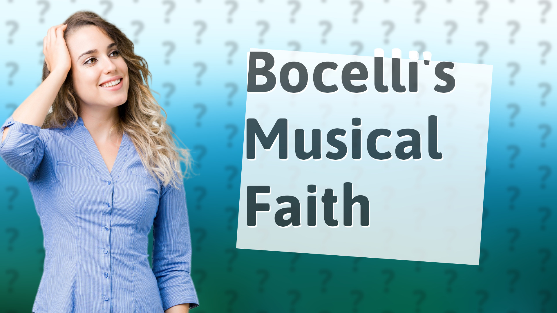 Bocelli's Musical Faith