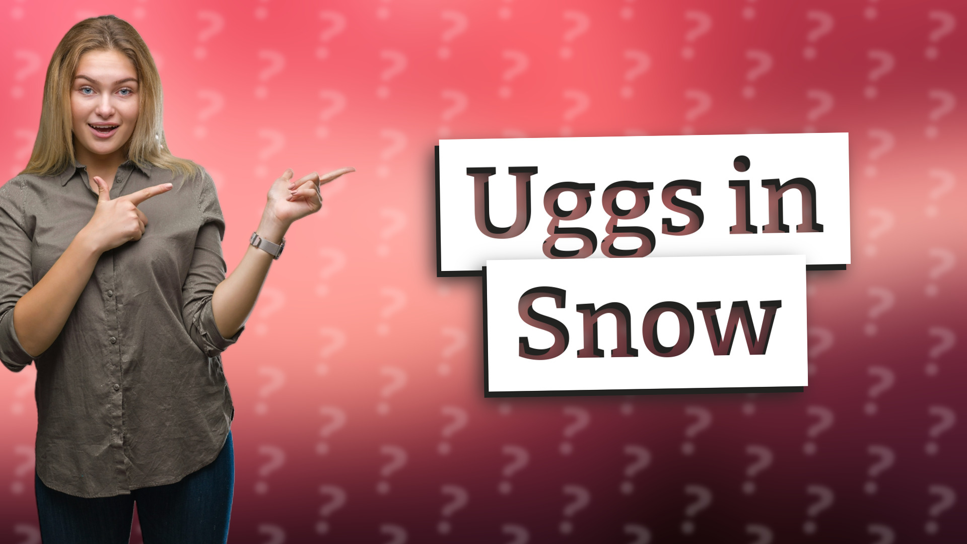 Uggs in Snow