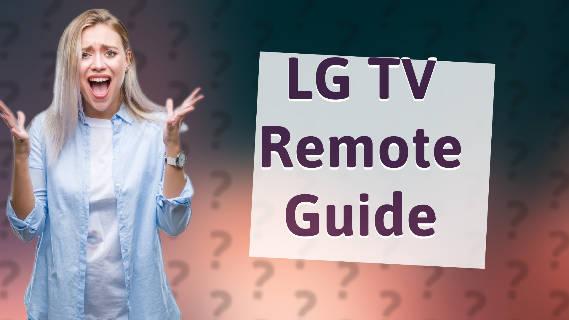 LG TV Remote Guide