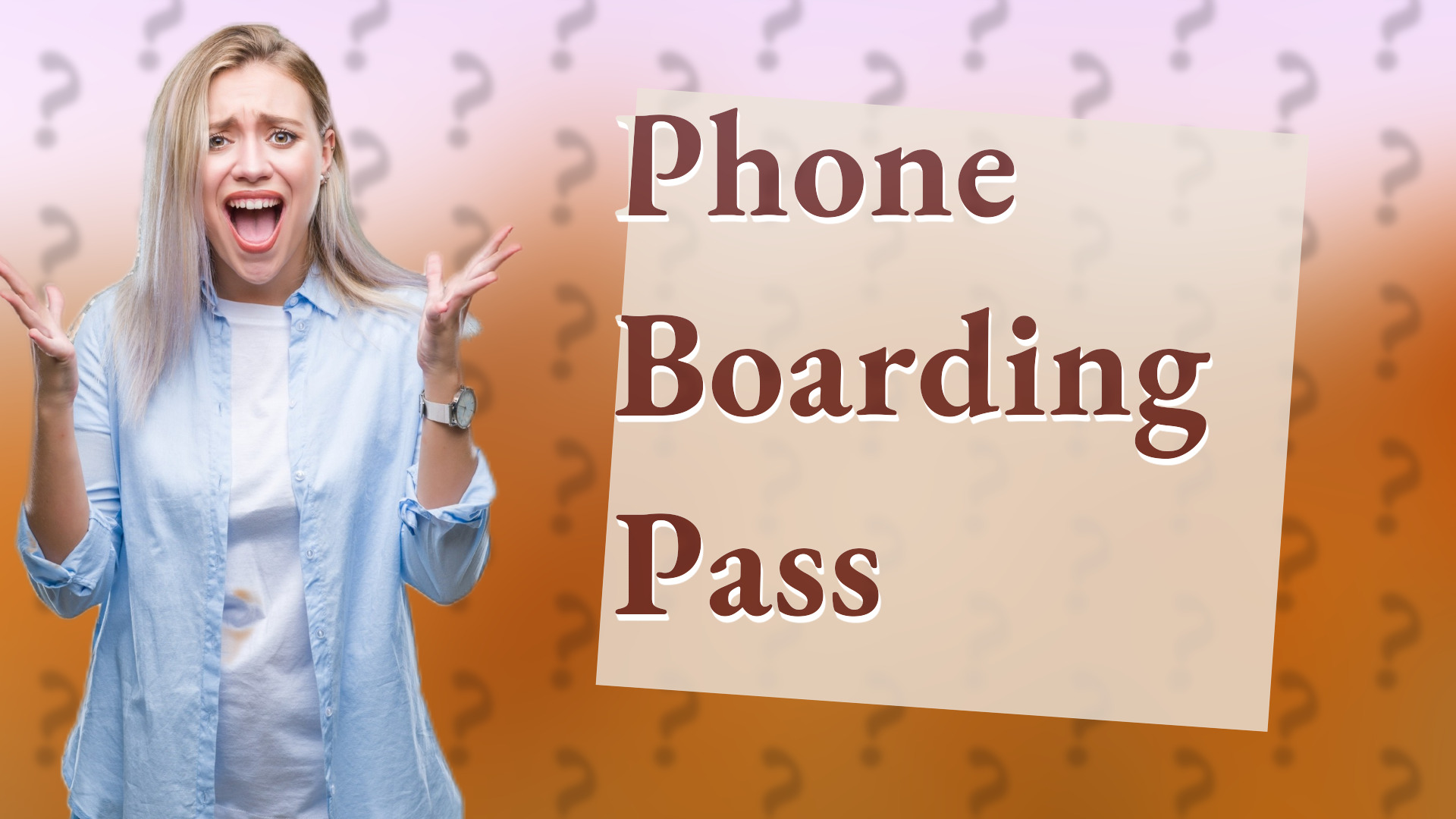 Phone Boarding Pass